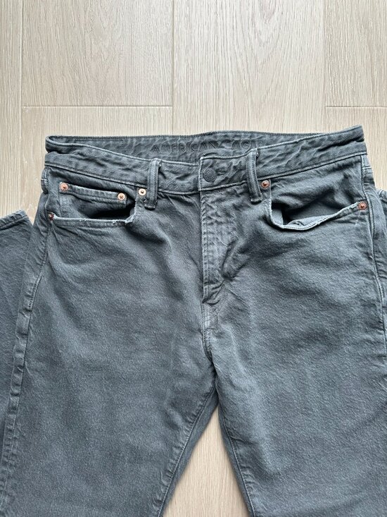 American Eagle EasyFlex +TENCEL™ Fibers Slim Straight Jean Stone Gray 34x32 - Picture 14 of 16